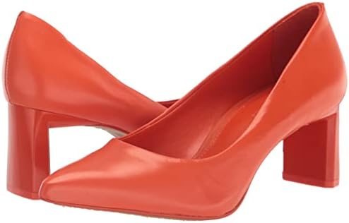 Vince Camuto Women's Tritellia Block Heel Pump, Sunset Orange, 8 | Image 6