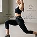 CompressionZ High Waisted Capri Compression Leggings for Women Tummy Control - Workout, Gym, Pilates, Travel, Yoga Pants Black 2X-Large