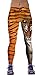 Sister Amy Women's Fitness Hihg Waist Yoga Pants Printed Stretch Ankle Legging Tiger