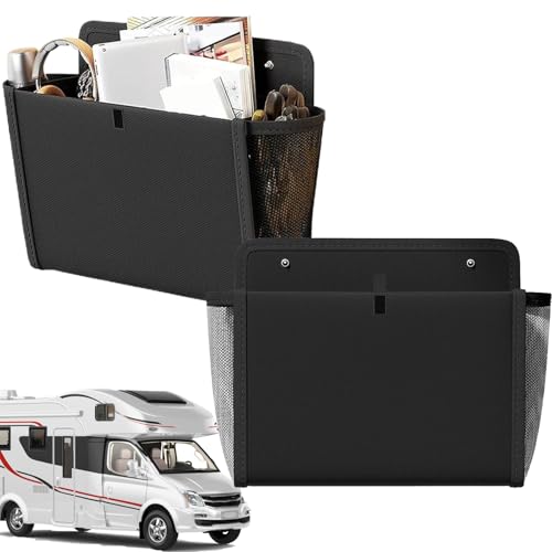 Organizador de almacenamiento de pared, 2 piezas estrechas para ahorrar espacio, solución de de bolsillo para camping, , cocina, hogar, autocaravana, oficina
