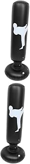 ABOOFAN 2 Peças Coluna De Boxe Inflável Saco De Boxe Inflável Saco De Torre De Perfuração Inflável Saco De Areia De Boxe Chutando Coluna Inflável Brinquedos Infantis Perfurador Buraco