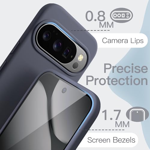 Image of JETech Liquid Silicone Cover Case for Google Pixel 10 Pro XL 2025, Silky Soft Touch Full-Body Protection, Anti-Scratch Shockproof Phone Cover with Microfiber Lining (Moonstone)