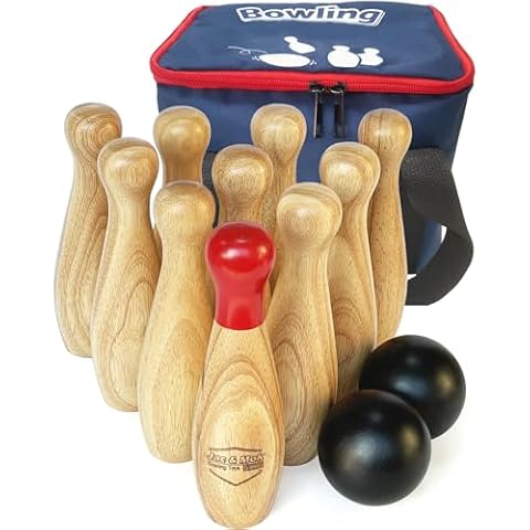 Jac & Mok Wooden Lawn Bowling Set Cover
