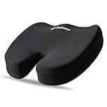 LS Memory Foam Seat Cushion Ergonomic Chair Pad with Back Support for Office Chair Gaming Chair Desk Chair and Office Desk Use