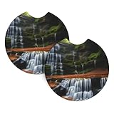 Photo Gallery sottobicchieri per auto waterfall view per la maggior parte delle auto, impermeabili, antiscivolo, a prova di spruzzi, accessori per auto, confezione da 2 pezzi Photo Gallery sottobicchieri per auto waterfall view per la maggior parte delle auto, impermeabili, antiscivolo, a prova di spruzzi, accessori per auto, confezione da 2 pezzi