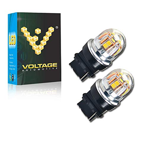 LED 3157 Bulb For Side Marker Turn Signal Tail Light 6000K White Light Canbus 3057 3357 3457 Error-free (Pair) - Voltage Automotive