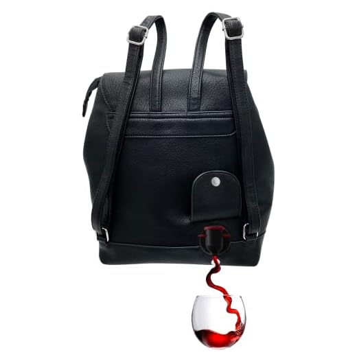 How to hide items in luggage Chic Wine Backpack with Secret Spout