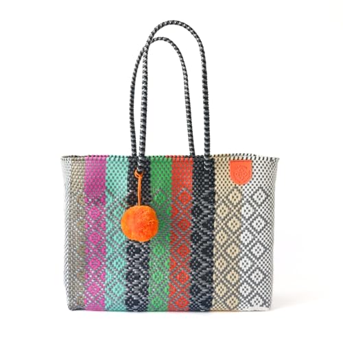 Maya Super Tote Bolso tejido de plástico reciclado miniatura 1