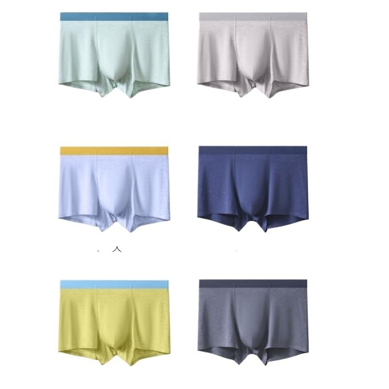 Fiber Mens Underwear Mid Waist Boxer Briefs