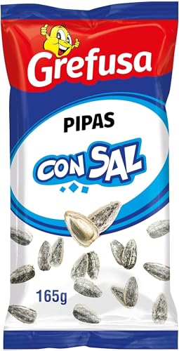 Grefusa Pipas con Sal, 165g (Paquete de 5)