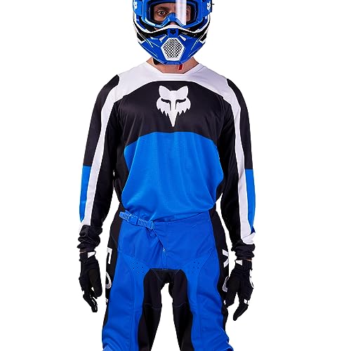 Fox Racing Maillot Motocross 180 Nitro, Bleu, M Homme