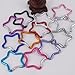 Vdaxvme Aluminum Alloy Outdoor Star Shaped Spring Locking Carabiner Clip Keychains for Backpack Camping Hiking Traveling