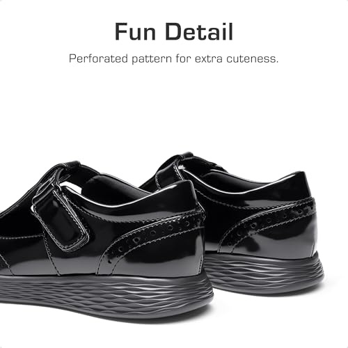 DREAM PAIRS Girls Mary Jane Flats School Uniform Dress Shoes T-Strap Lightweight Closed Toe Shoes3