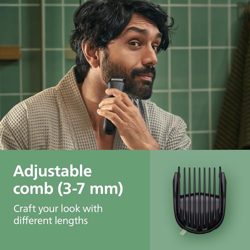 Philips Multigroom 3000 Series All-in-One 9-Piece Trimmer - Shaver and Clipper for Face, Head & Body, Self-Sharpening Skin-Friendly Blades, 12 Length Settings, Model MG3946/15 - Image 6