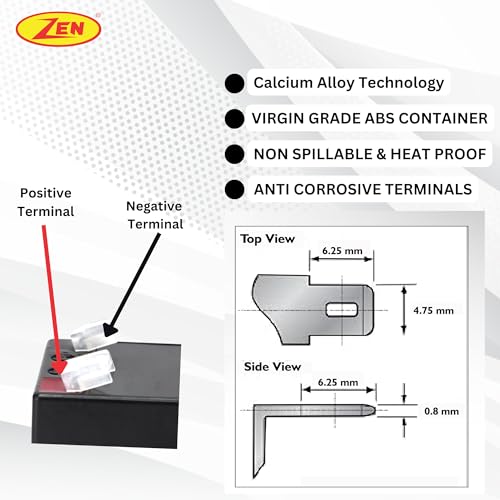 ZEN 12 Volt 1.2Ah SMF VRLA Battery | Battery for UPS Systems, Emergency Lighting, Security Devices, Solar, More Applications - Image 5