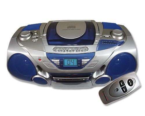 SuperSonic SC-802CD AM FM Radio CD Player Cassette Recorder Boombox