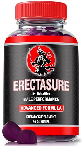 NutraRize Erectasure Gummies – Official Erecta Sure ME All-Natural Gummy for Physical Health & Overall Well-Being, Premium Gomitas for Energy, Vitality & Wellness Support, Reviews (60 Gummies)