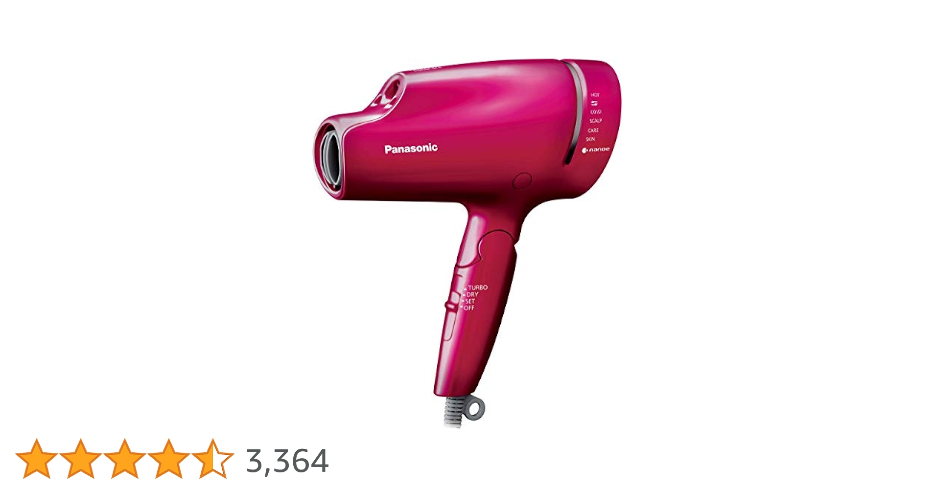 Panasonic EH-CNA9E-RPルージュピンク　ドライヤー　21年製 パナソニック ナノケア EH-CNA9E-RP [ルージュピンク] 価格比較