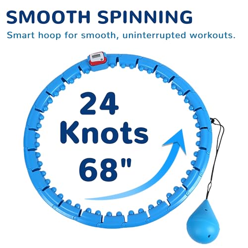 image for Fitvids Weighted Hula Circle Hoops for Adults Weight Loss, Infinity Fi