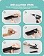 Baffect Sneaker Wandhalterungen, Schuhregal Wand mit Flexiblen Kombinationsmöglichkeiten, Schuhhalter Wand aus Acryl für 2 Paar Sportschuhe (Schwarz)