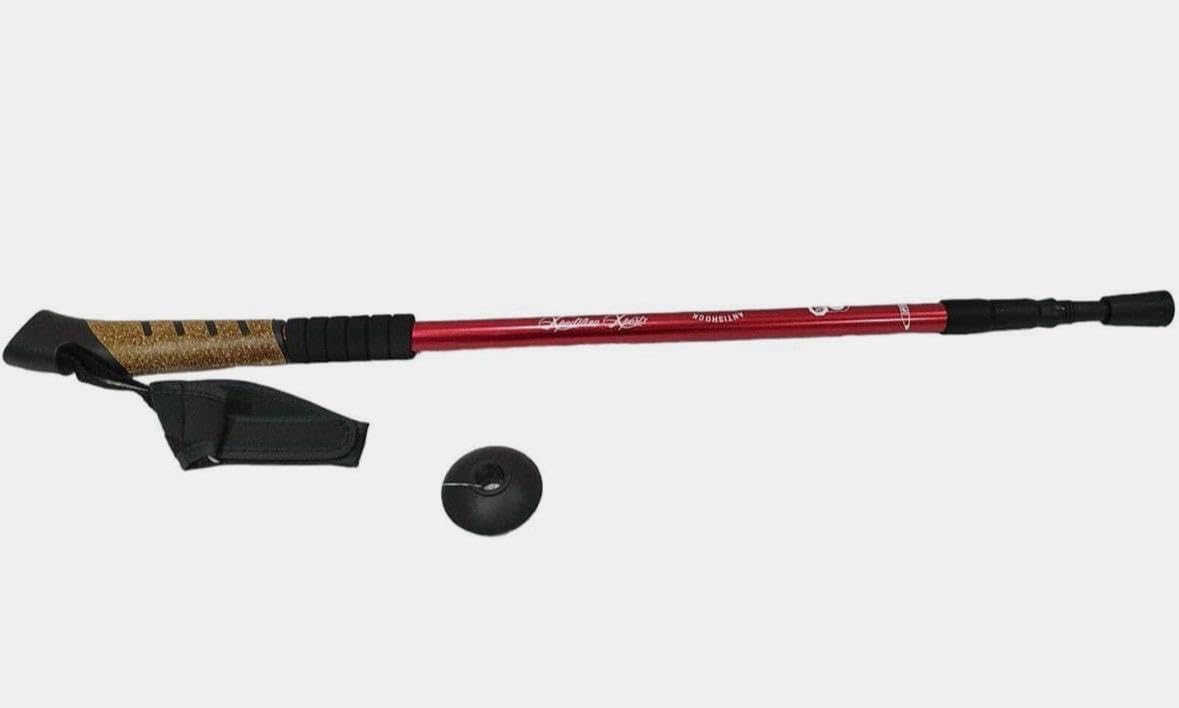 Hiking Trekking Poles, Collapsible, Lightweight, Anti Shock, Hiking or Walking Sticks, Adjustable Hiking Pole for Men and Women (RED)-image-30