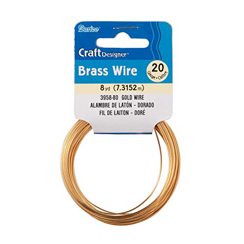 Darice Craft Wire 20 Gauge Gold 8 Yards (3-Pack) 3958-80