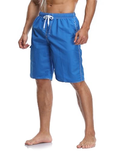 Image of Swim Trunks Men Quick Dry Mesh Lining Board Shorts