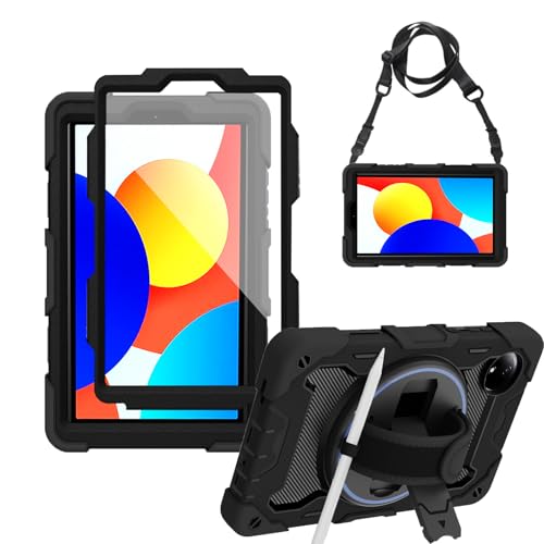 Coque antichoc Redmi Pad SE 8.7 avec dragonne et support rotatif