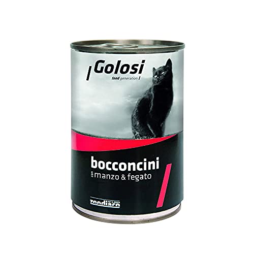 Golosi Wet Cat Bocconcini da 400 Gr, Manzo e