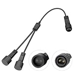 Dalugo Christmas Lights Splitter Connector, IP65 Waterproof Two Pin Connectors for Fairy, Icicle, Curtain, Net, and G40 Globe Lights