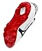 Mizuno Mens Cushionrevo Diamond TPU Spike Baseball Cleat, White-Navy, US Mens 7