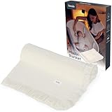 lionelo MUSLIN BLANKET Copertina Neonato in Cotone 100% Mussola, 70 x 100 cm, 6 Strati Morbida e Traspirante 4 Stagioni, Coperta Neonato per Carrozzina e Culla, Frange Rinforzate, Idea Regalo