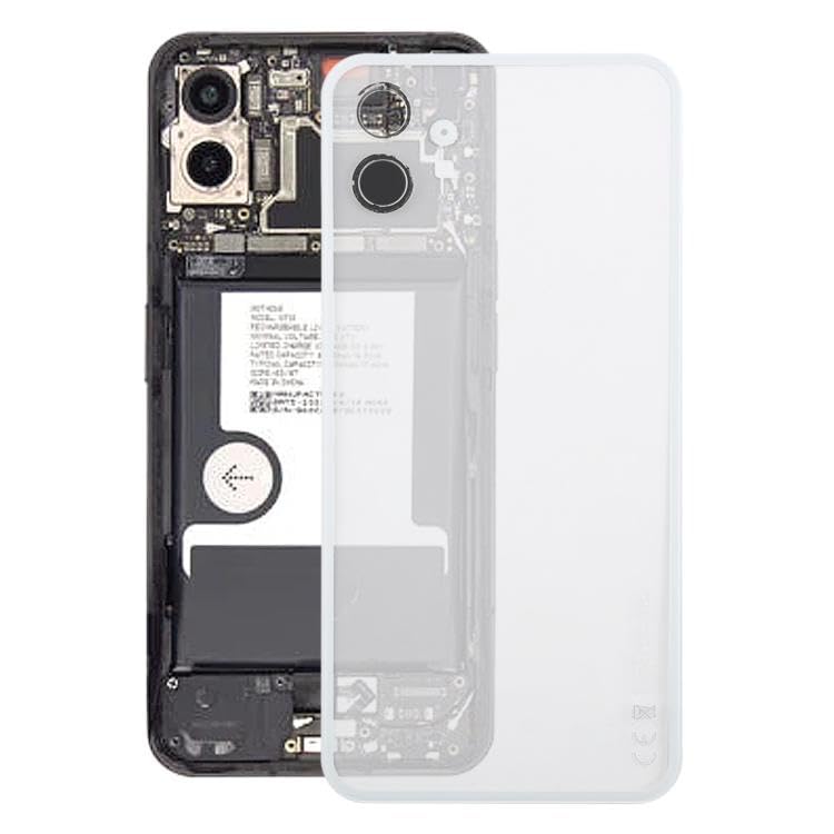 Mobile Phone Replacement Part for Nothing Phone 1 A063 Glass Battery Back Cover Transparent Whitenull