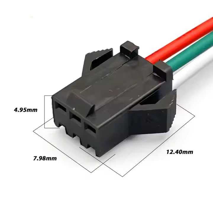 Image of 20 PAIR SET JST WIRE 3PIN Male - Female Locking Type For Electric Cable Wire