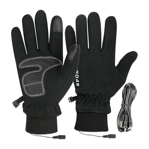Guantes térmicos USB para ciclismo y senderismo con dedos táctiles activos