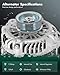 SCITOO Alternator 11051 Fit For 2003-2008 For Infiniti FX35 2003-2006 For Infiniti G35 2003-2006 350Z 2003-2004 Pathfinder