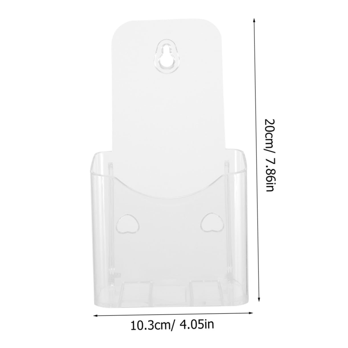 Mipcase 6 Piezas Soportes para Folletos de Acrílico Transparente Portafolletos de Acrílico para Exhibición Tienda Expositores