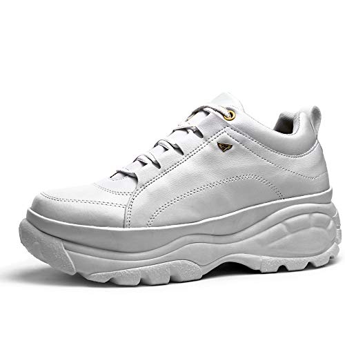 Tênis Sneaker Buffalo Sapatofran Plataforma Conforto Feminino (34, BRANCO)