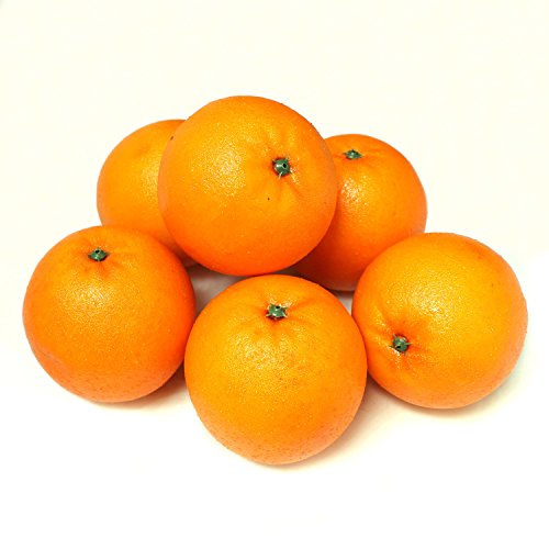 ALEKO 6AFORG Decorative Lifelike Realistic Artificial Fake Fruit Decor Oranges Lot of 6