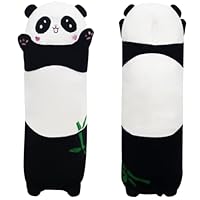 HATFRYF Panda Long Body Plush Doll, Plush Stuffed Doll Toy Soft Throw Pillow Cute Cartoon Animal Pet Cuddly Pillow Long Sleeping Cushion Gift for Kids Girlfriend Oversized Comfortable (Panda 50cm)