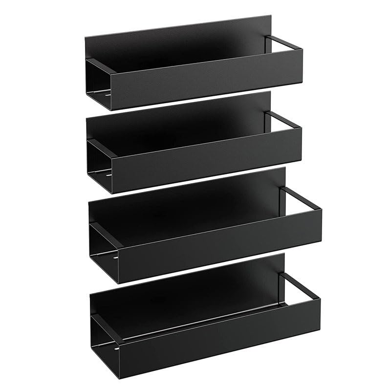 マグネット 冷蔵庫サイドラック 穴開け不要 省スペース黒 強力 キッチン収納 マグネット 冷蔵庫サイドラック 穴開け不要 省スペース黒 強力