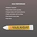 Sakura Solid Paint Markers with Twist Up Tip - Low Temperature Permanent Marker Pens - Window, Wood, & Glass Marker - White Paint - 1 Pack