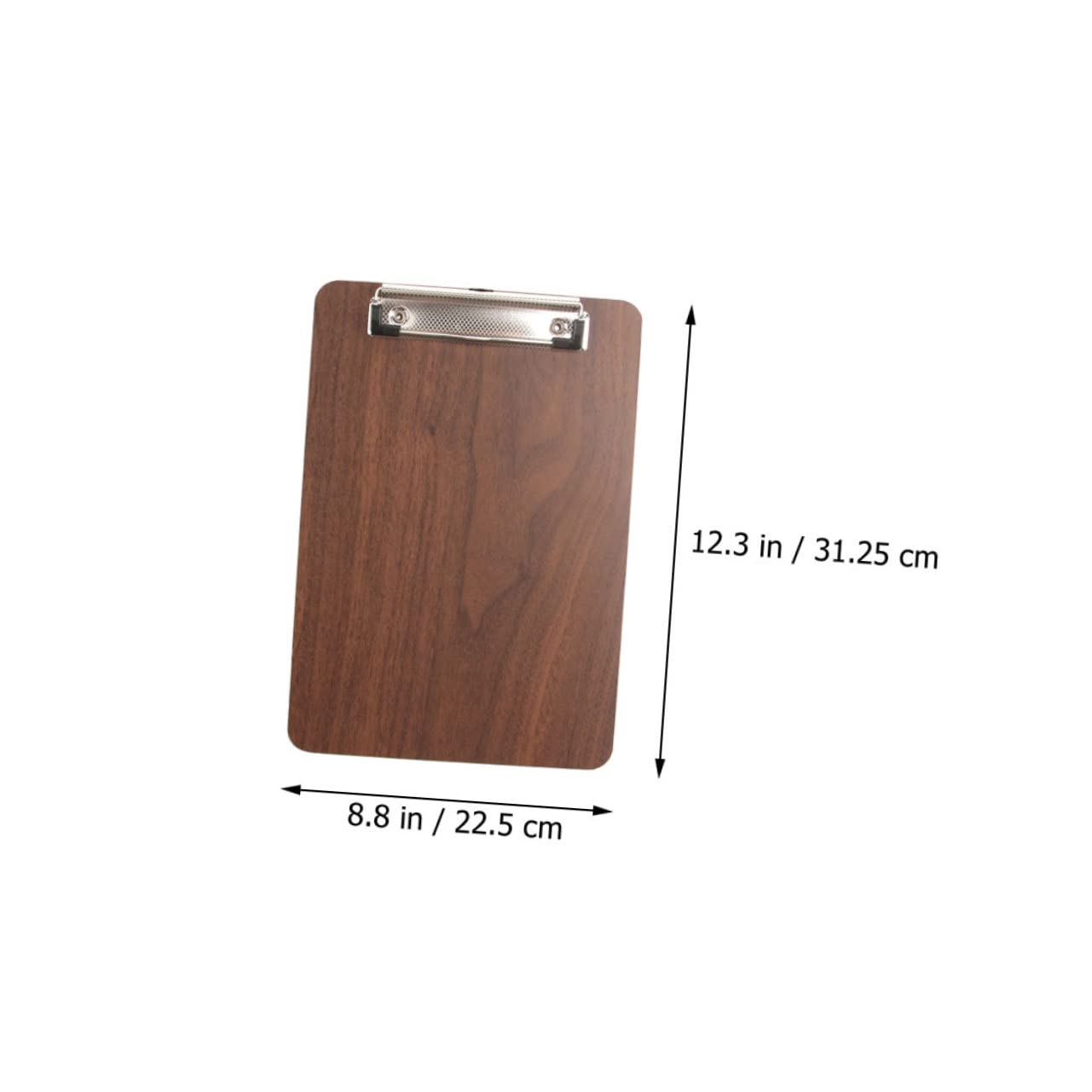 FUNOMOCYA 2pcs Menu Folder Menu Holder for Restaurant A4 Clipboards Practical Menu Clip Mini Clipboards School Clipboards Practical Menu Board Clip Menu Holder for Home Wooden Light Brown