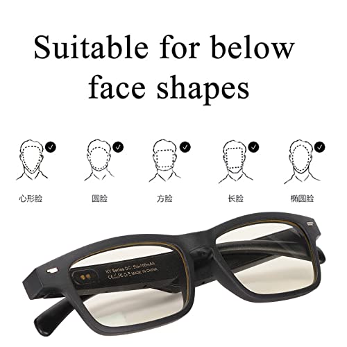Smart Glasses, Sunglasses with Touch Voice Control Stereo Waterproof Wireless Sunglasses for Driving and Running (Anti-Blue Light) - Image 4
