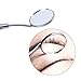 Boao 2 Pieces Eyelash Extension Mirror Detachable Mini Mirrors Stainless Steel Beauty Tools for Observing Small Details