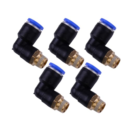 beler 10Pcs Elbow Tire Tyre Changer Air Valve Connector Fitting Adapter 90 Degree