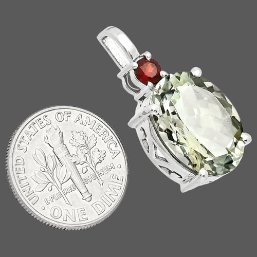 Natural Gemstones Oval Shape 925 Sterling Silver Pendant Jewelry P-1113 AGP10013