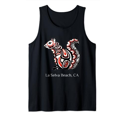 Ardilla tribal nativa americana California La Selva Beach Camiseta sin Mangas