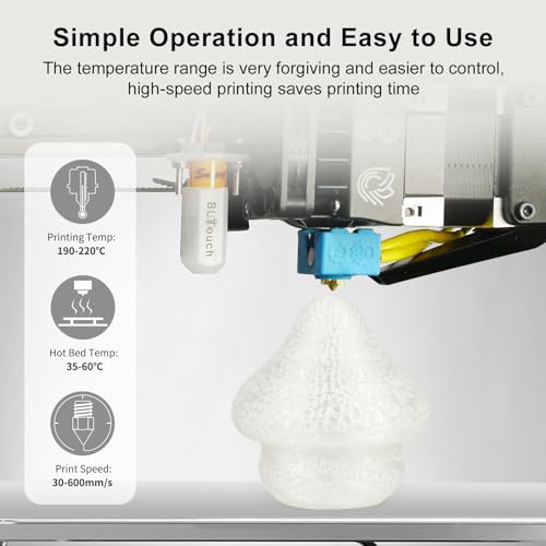 Image of IEMAI Clear PLA Filament 1.75mm 1kg, Glossy Transparent Finish 3D Printer Filament Up to 600mm /s High Speed Printing for Lampshades, Home Decor & Creative DIY