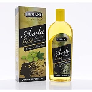 Hemani Amla Hair Oil – 200ml (6.76 fl oz) – Ayurvedic Hair Care Solution – Natural Ingredients – Amla Gold – Strengthens Hair Roots, Promotes Hair Growth, Shine & Softness